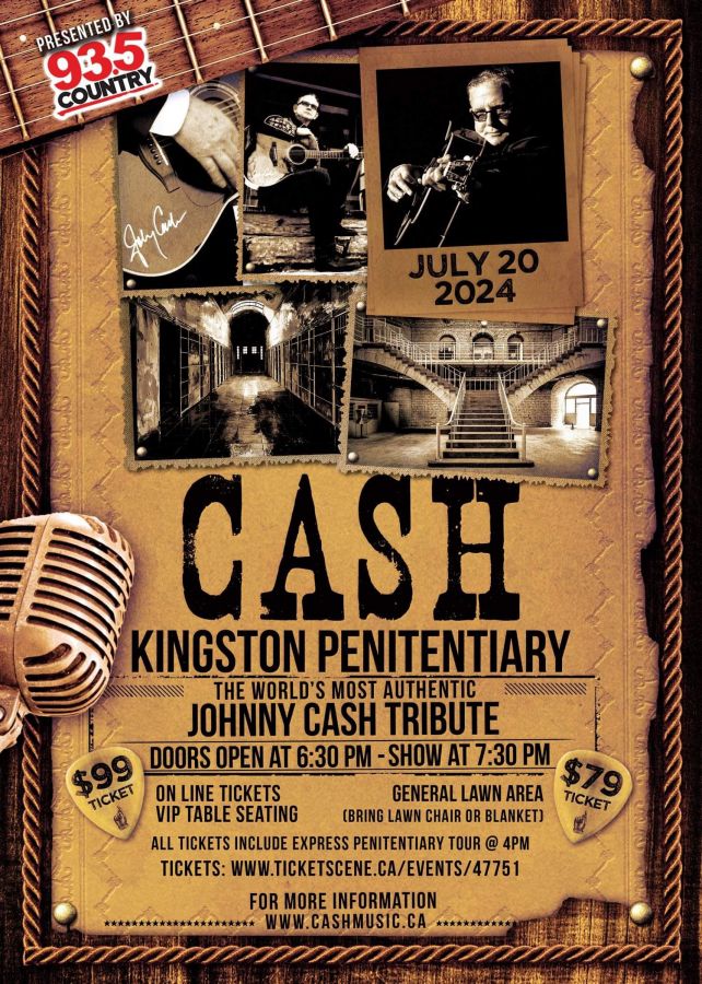 Country 93.5 Presents  TRIBUTE to JOHNNY CASH AT THE PEN FOLSOM & SAN QUENTIN REVISITED at the KINGSTON PENITENTIARY 