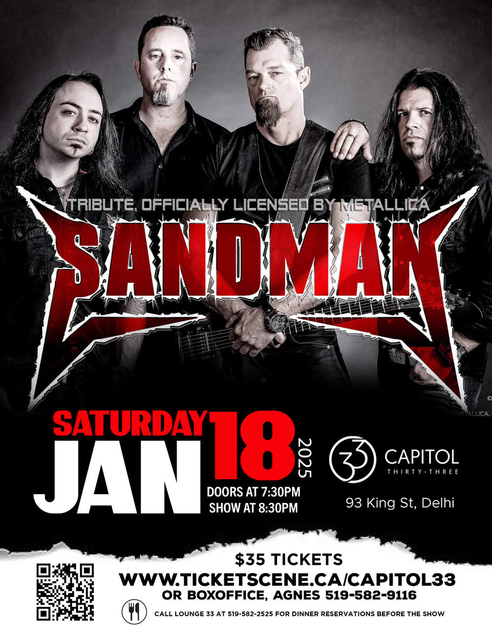 Sandman - Tribute officially licensed by Metallica 