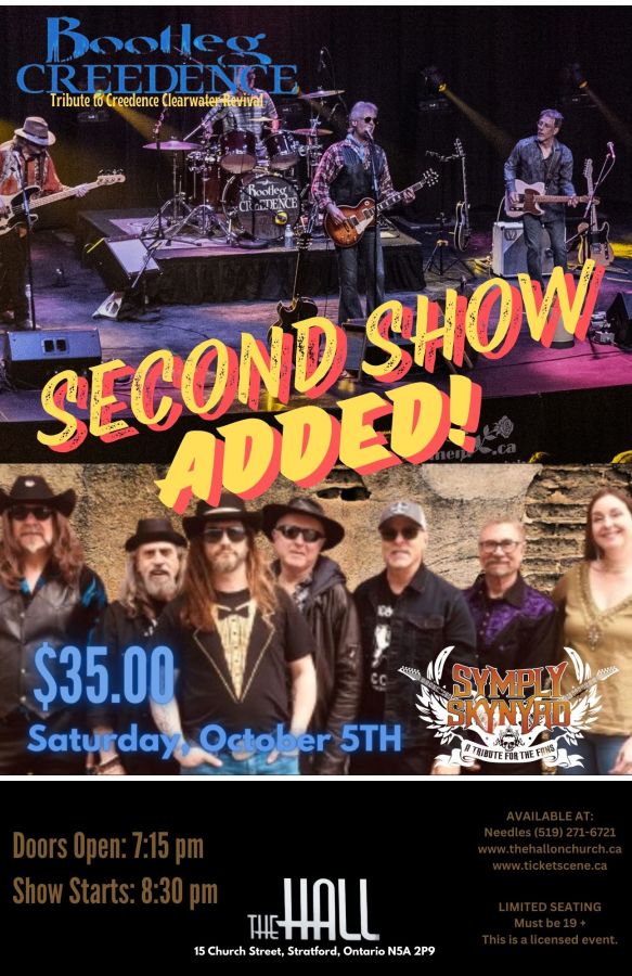 Symply Skynyrd & Bootleg Creedence - SECOND SHOW ADDED