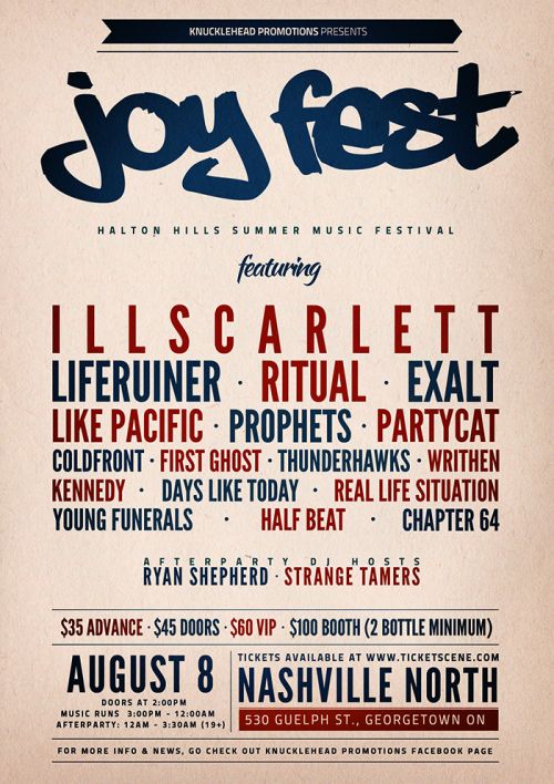 Joy Fest 2014 illScarlett Liferuiner, Norval, ON live at Nashville