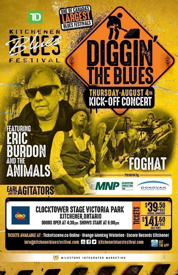 TD Kitchener Blues Festival KickOff Concert featuring Eric Burdon