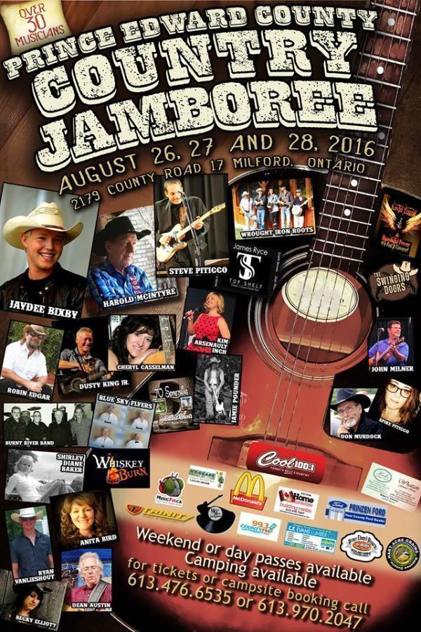 The Prince Edward County Country Jamboree - Weekend Passes | Jaydee ...