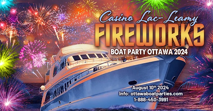 Les Grands Feux Casino Lac - Leamy Fireworks Boat Party Ottawa 2024