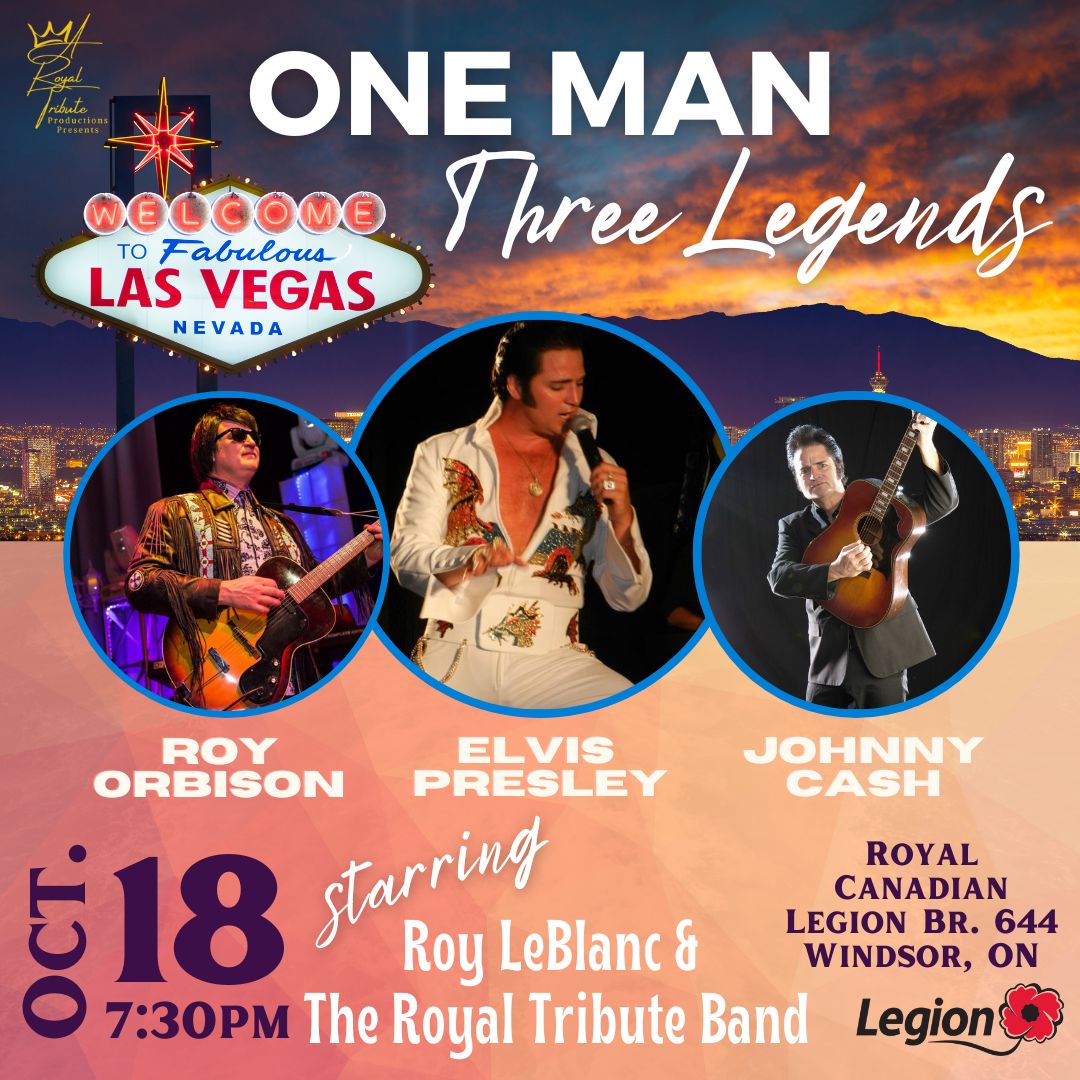 One Man, Three Legends: A Tribute to Elvis Presley, Johnny Cash & Roy Orbison ~ WINDSOR