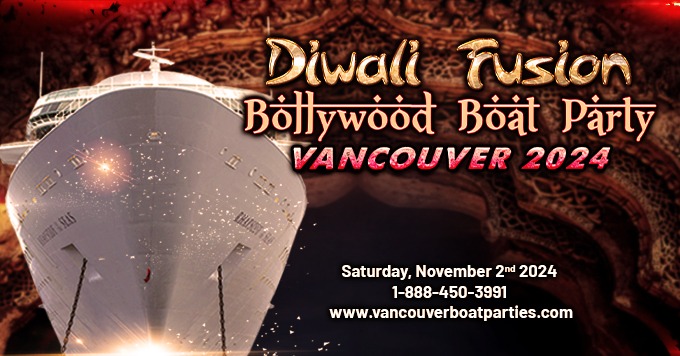 Diwali Fusion Indian Bollywood Boat Party Vancouver 2024