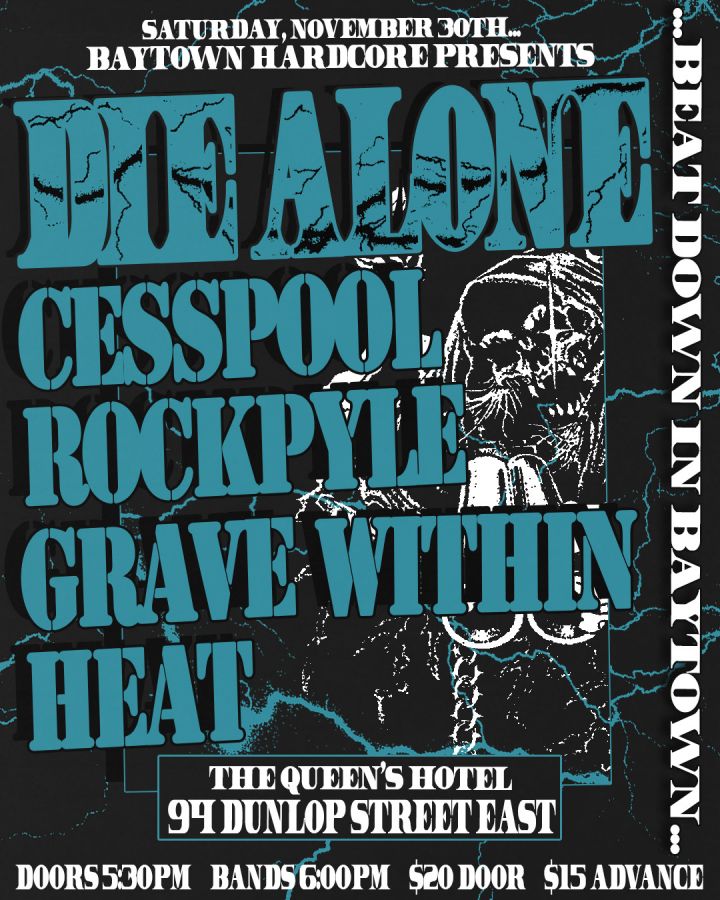 Baytown Hardcore Presents… Die Alone, Cesspool, Rockpyle, Grave Within & Heat