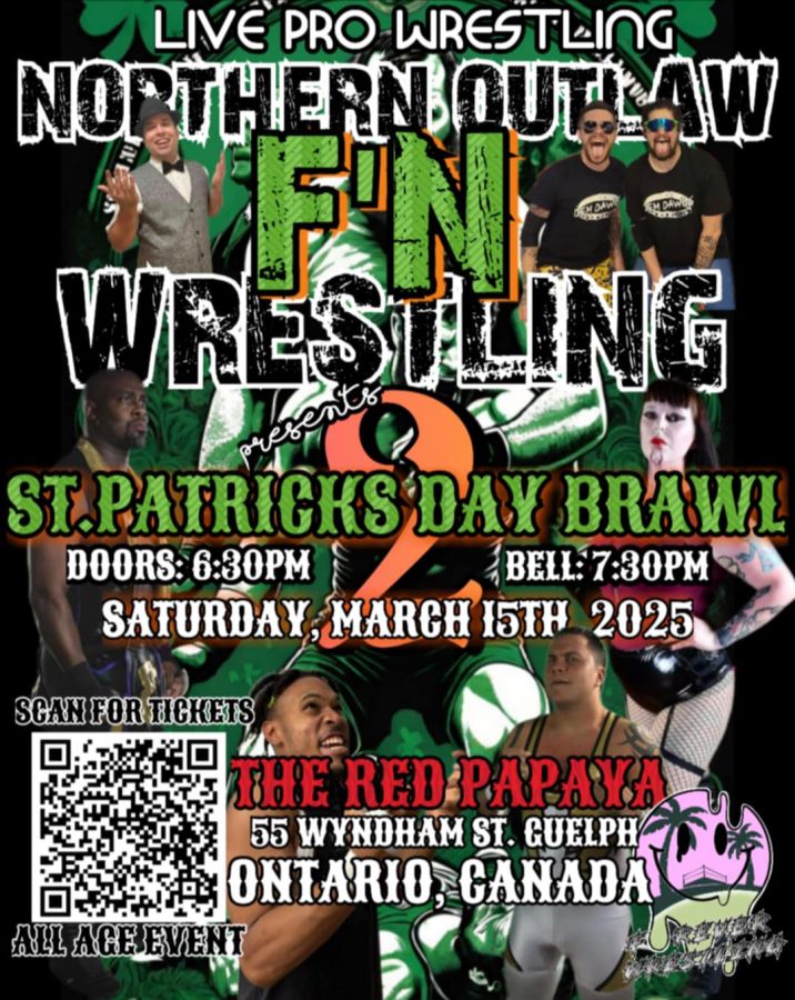 NOW presents St. Patrick's day brawl 2 at Red Papaya in Guelph!