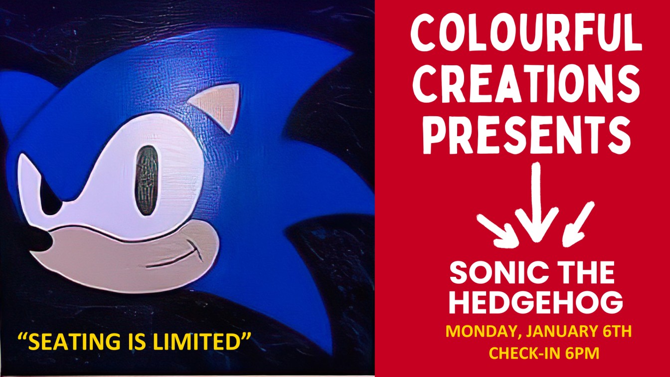 QBs Colourful Creations Presents Sonic the Hedgehog Paint Nite