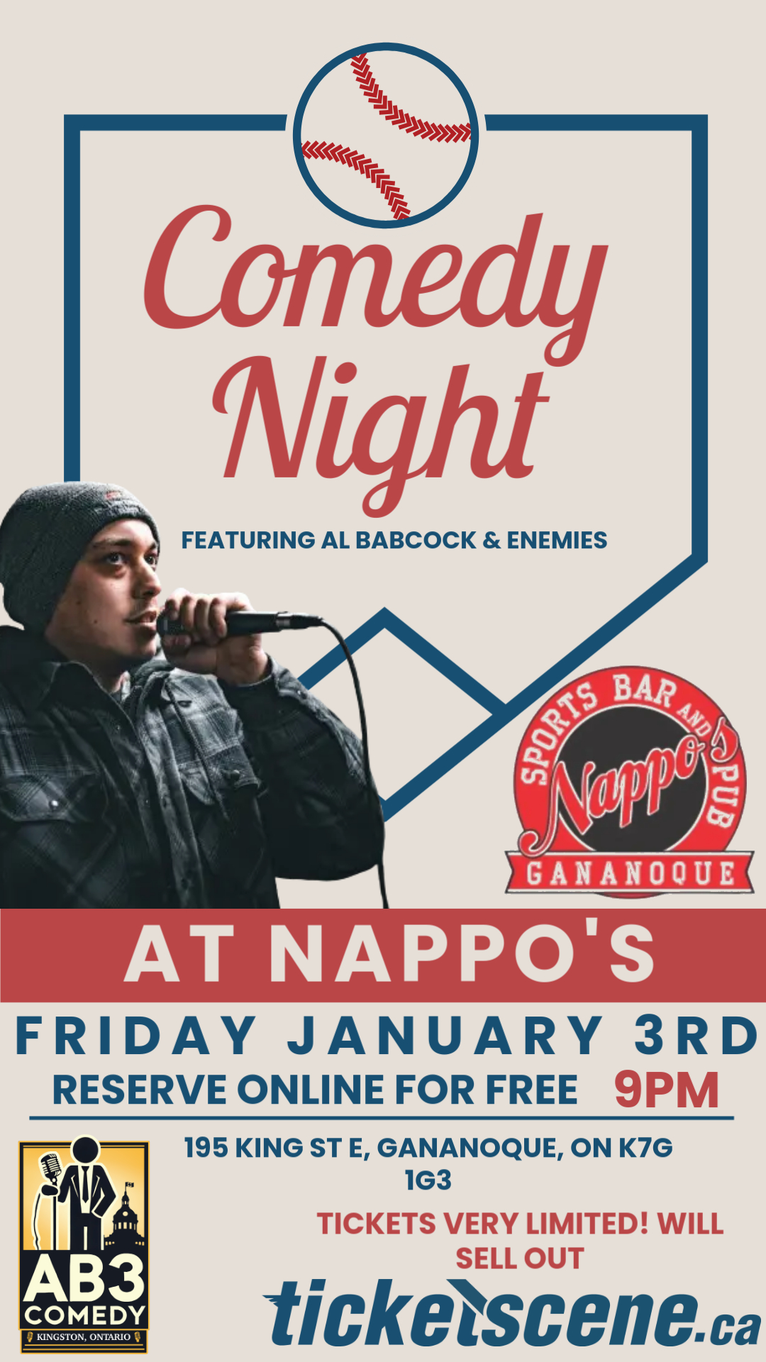 Comedy Night at Nappo's Featuring Al Babcock & Enemies.