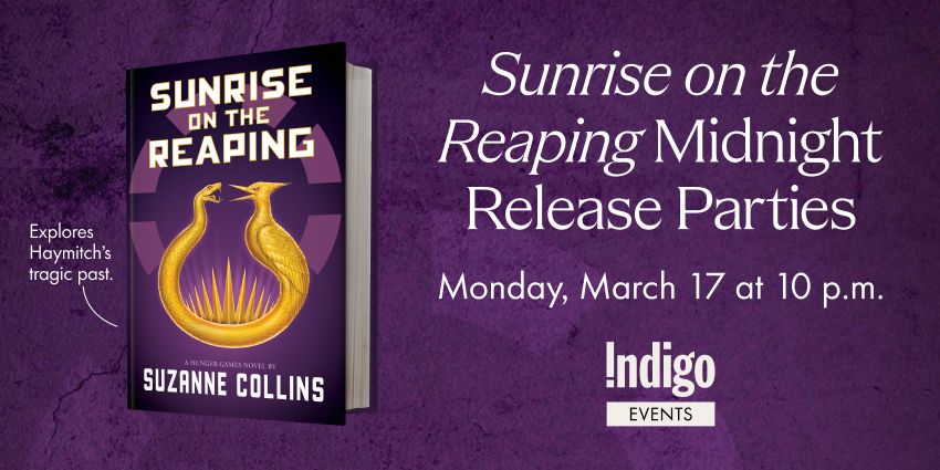 Sunrise on the Reaping Midnight Release Party at Indigo Sherwood Park