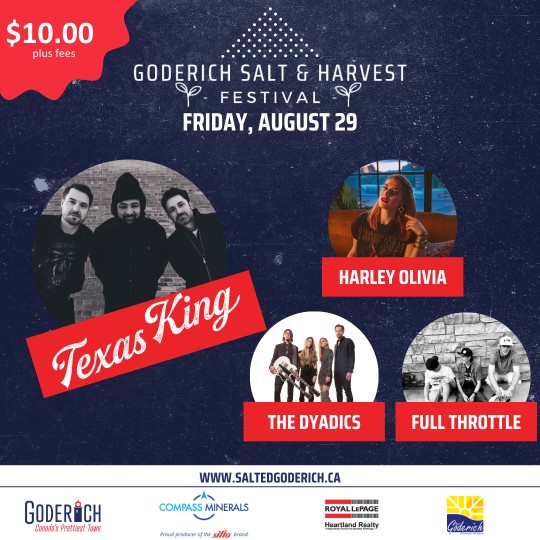 Goderich Salt & Harvest Festival Downtown BIA Friday Night Concert