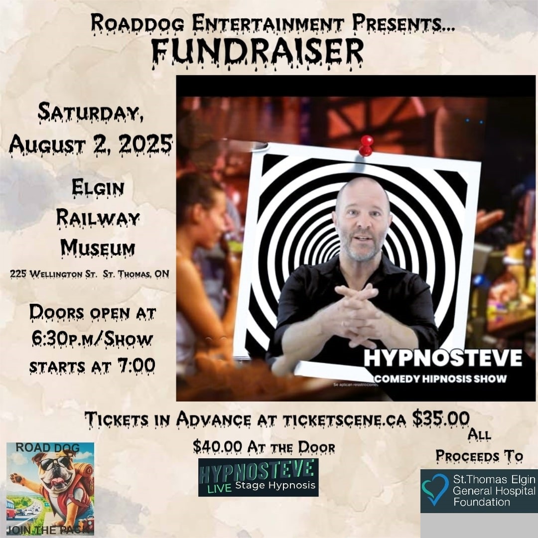 Hypnosteve Fundraiser for St. Thomas Elgin General Hospital