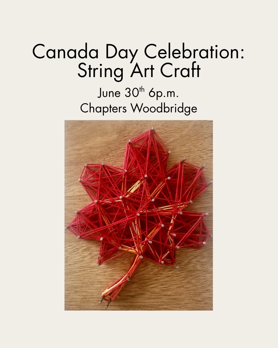 Canada Day Adult Craft
