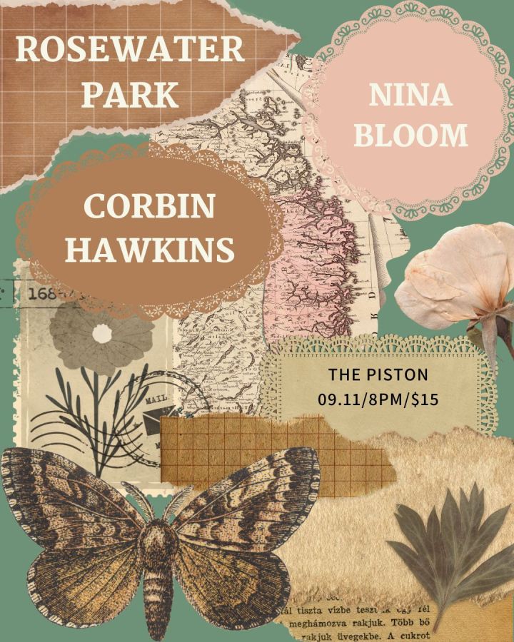 Word of Mouth Presents: Rosewater Park, Corbin Hawkins and Nina Bloom live at The Piston