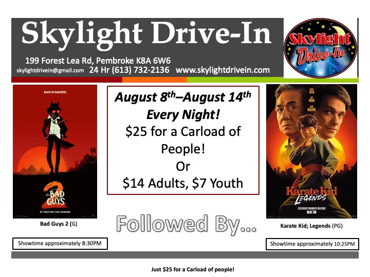 Skylight Drive-In! Bad Guys 2 Followed By...Karate Kid: Legends