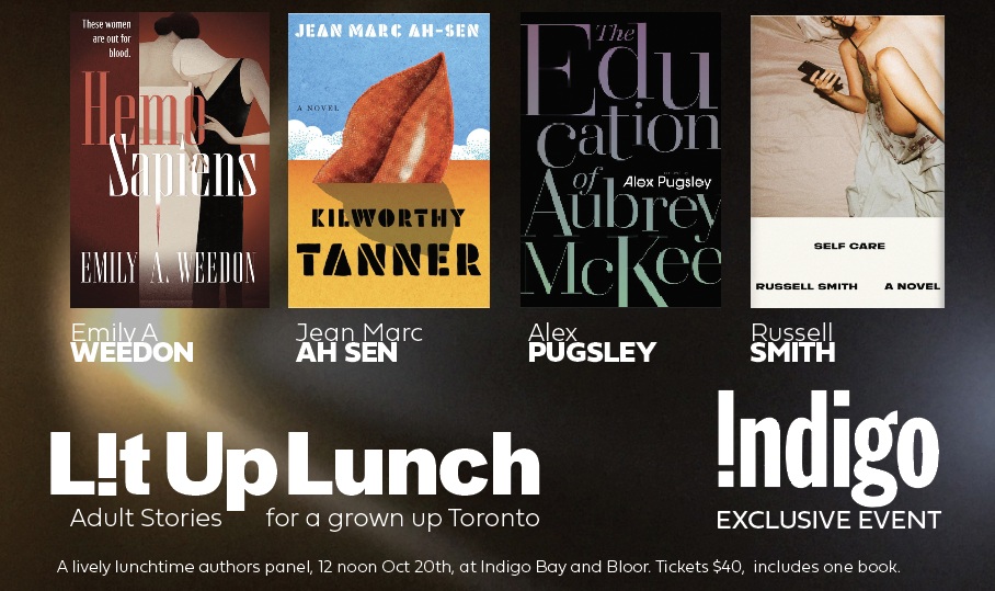 Lit Up Lunch hosted by Emily A Weedon featuring Jean Marc Ah Sen, Alex Pugsley and Russell Smith