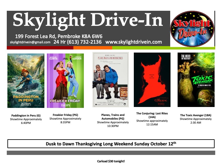 Thanksgiving Dusk to Dawn! 5 Movies!!! Paddington in Peru,  Freakier Friday,  Planes, Trains and Automobiles, The Conjuring: Last Rites and The Toxic Avenger (2025)