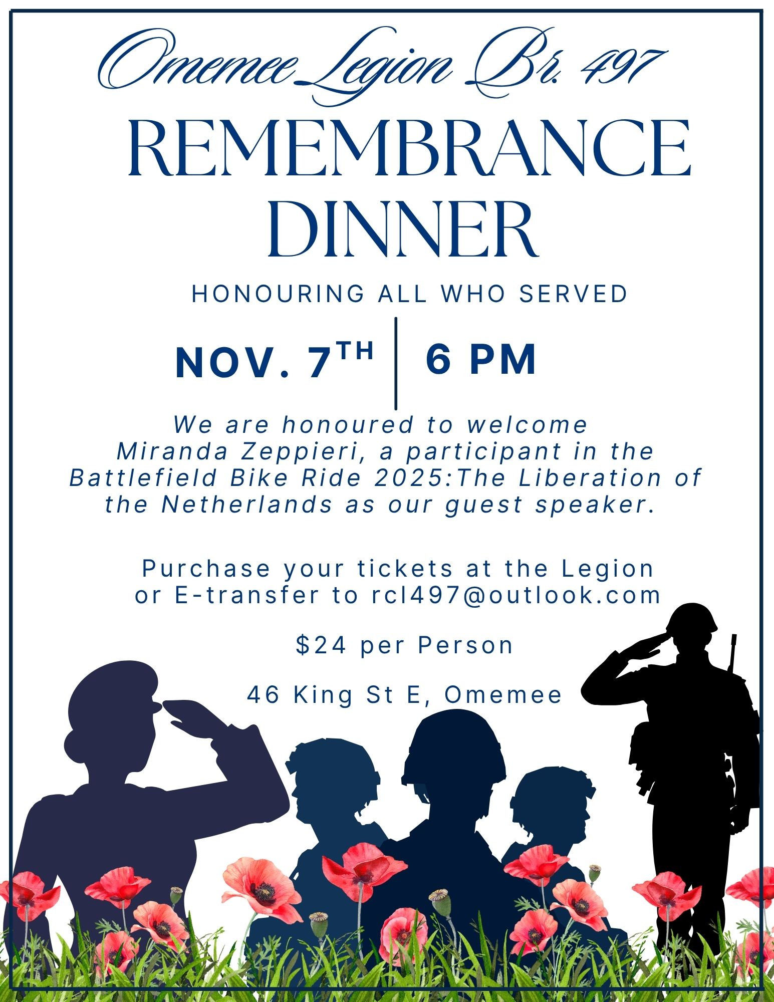 Remembrance Day Dinner