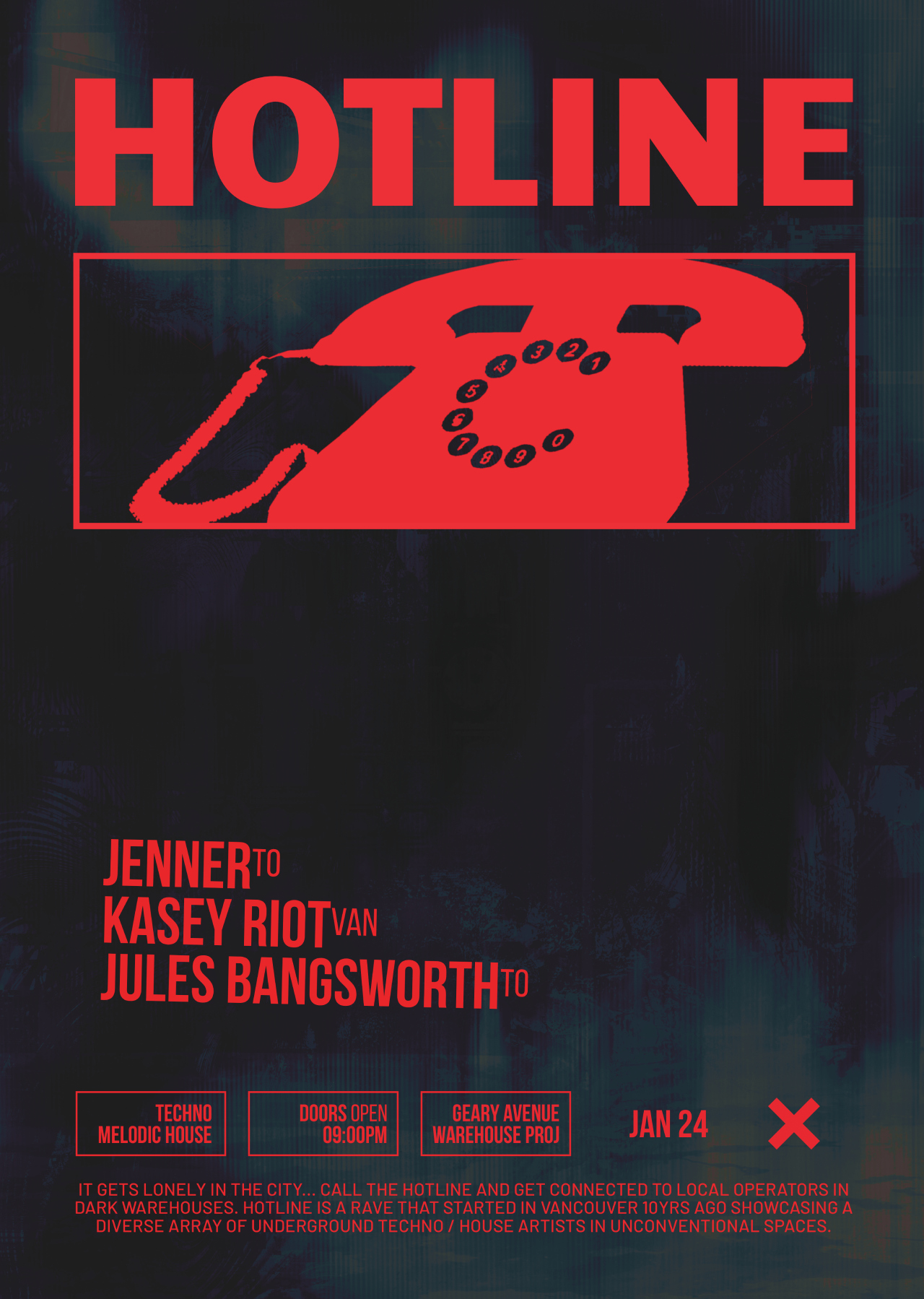 HOTLINE ☏ Jenner, Kasey Riot, Jules Bangsworth