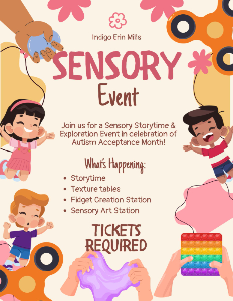 Indigo Erin Mills Sensory Event