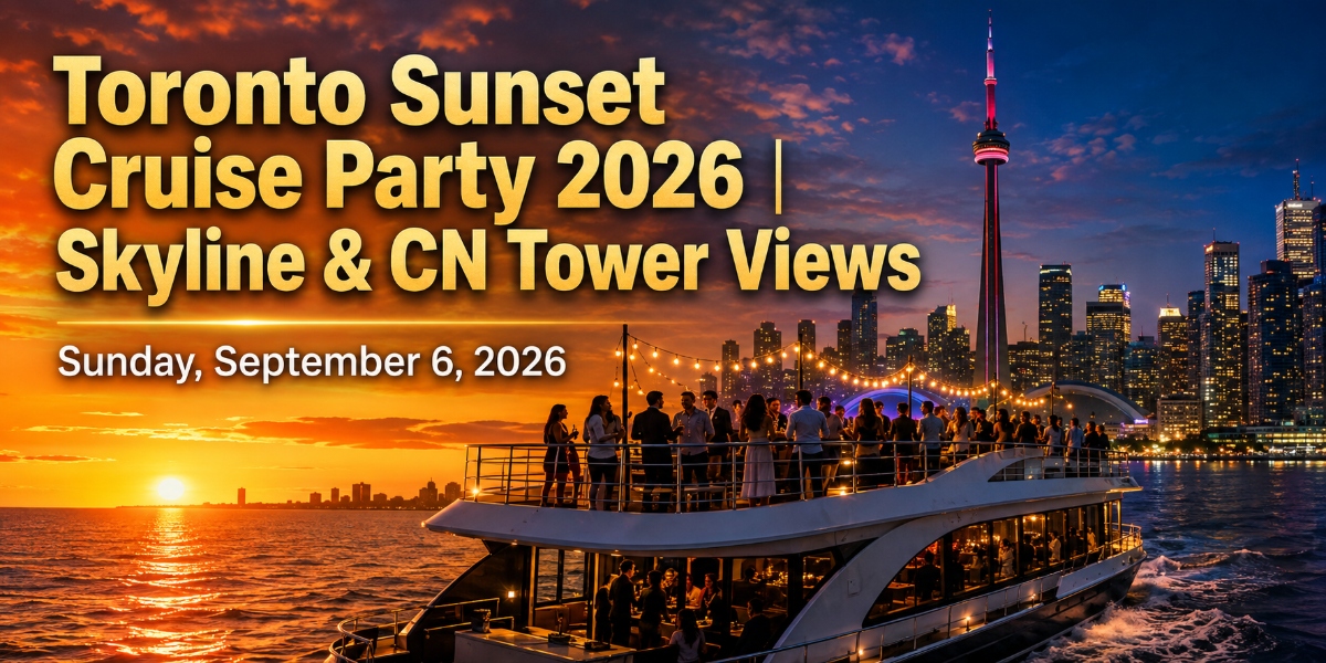 Toronto Sunset Cruise Party 2026 | Skyline & CN Tower Views