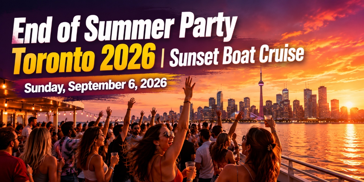 End of Summer Party Toronto 2026 | Sunset Boat Cruise