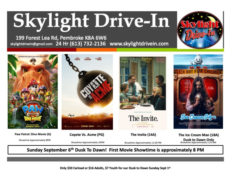 Dusk to Dawn  Paw Patrol: The Dino Movie WITH... Coyote Vs. Acme AND... The Invite Finally...The Ice Cream Man