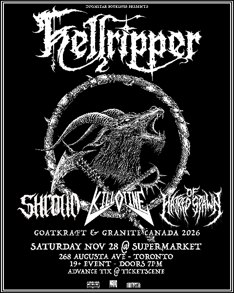 Hellripper, Shroud, Killotine, Of Hatred Spawn