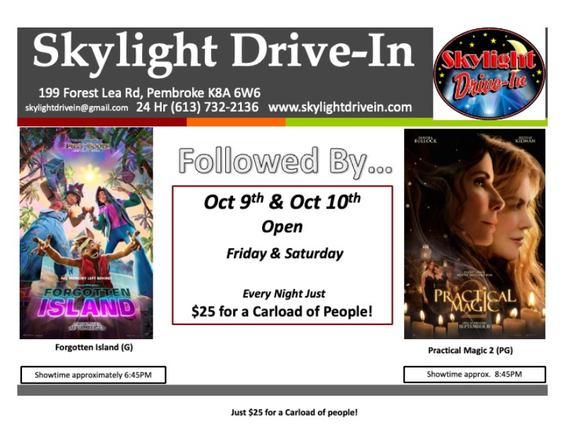 Skylight Drive-In! Forgotten Island By... Practical Magic 2