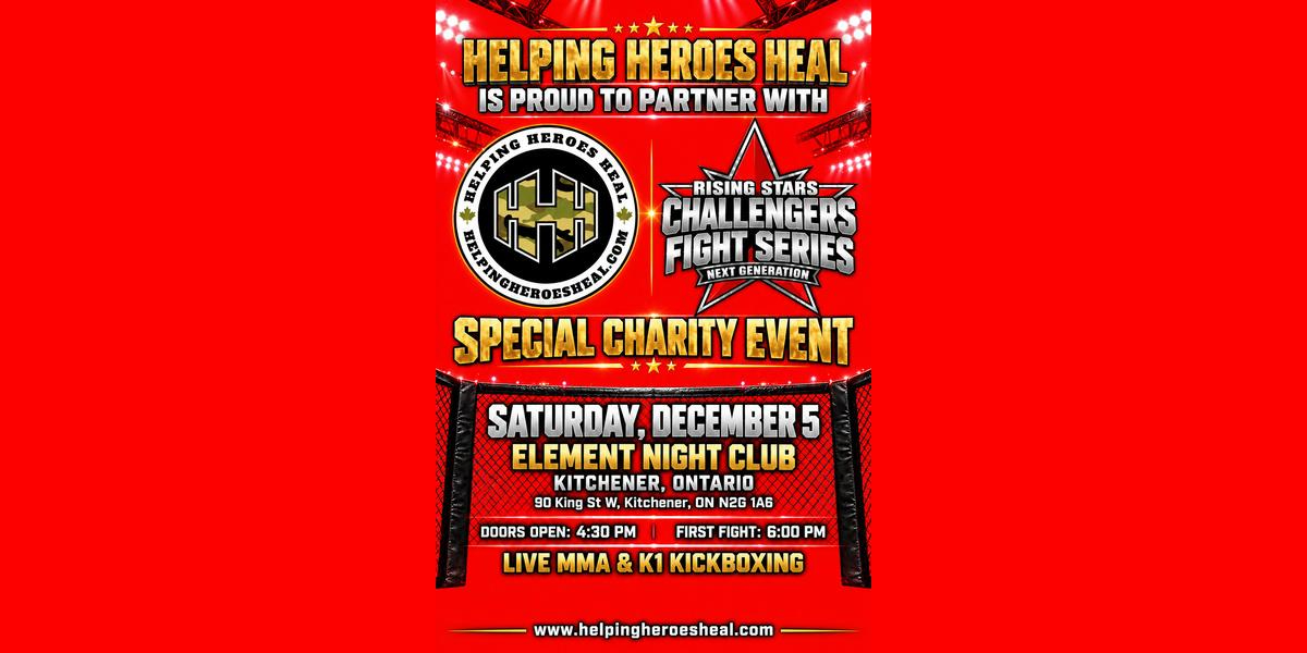 HELPING HEROES HEAL x RISING STARS CHALLENGERS FIGHT SERIES — SPECIAL CHARITY EVENT
